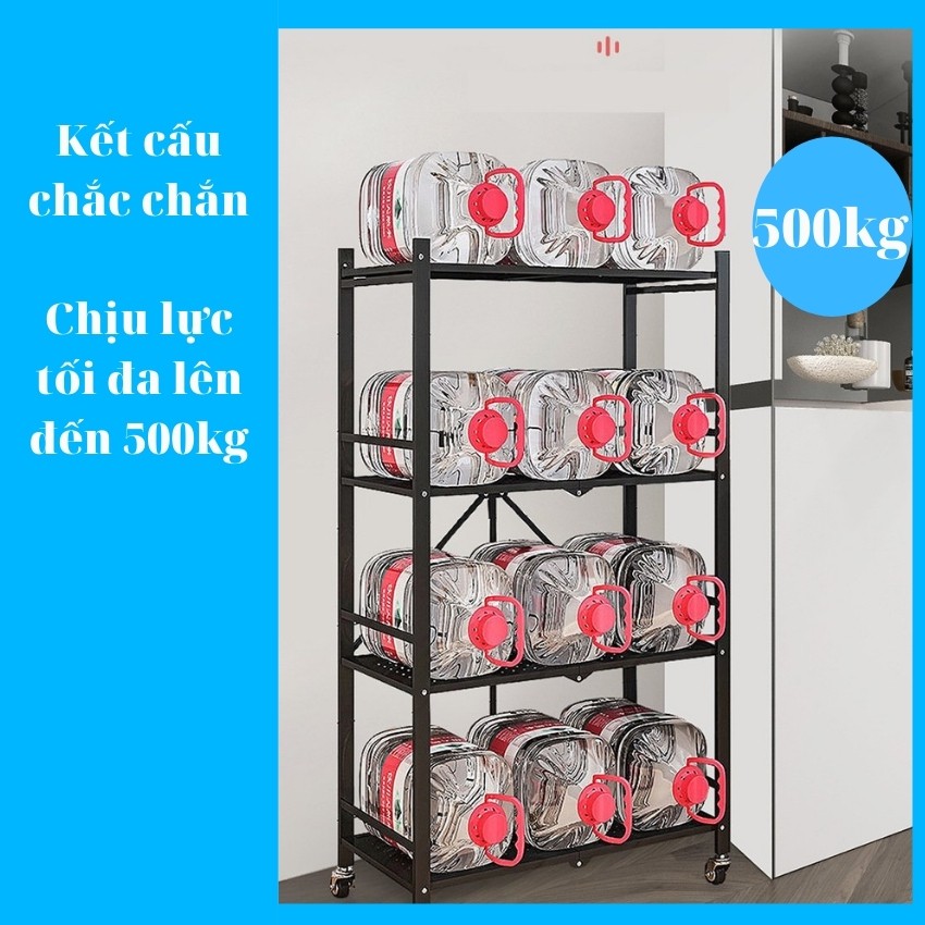 (Mua 1 tặng 1)Kệ sắt đa năng 3 tầng tinomax có bánh xe,gấp gọn được