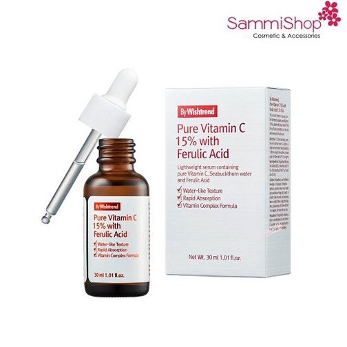 Tinh chất làm sáng da và chống lão hóa By Wishtrend tinh chất Pure Vitamin C 15% with Ferulic Acid 30 ml