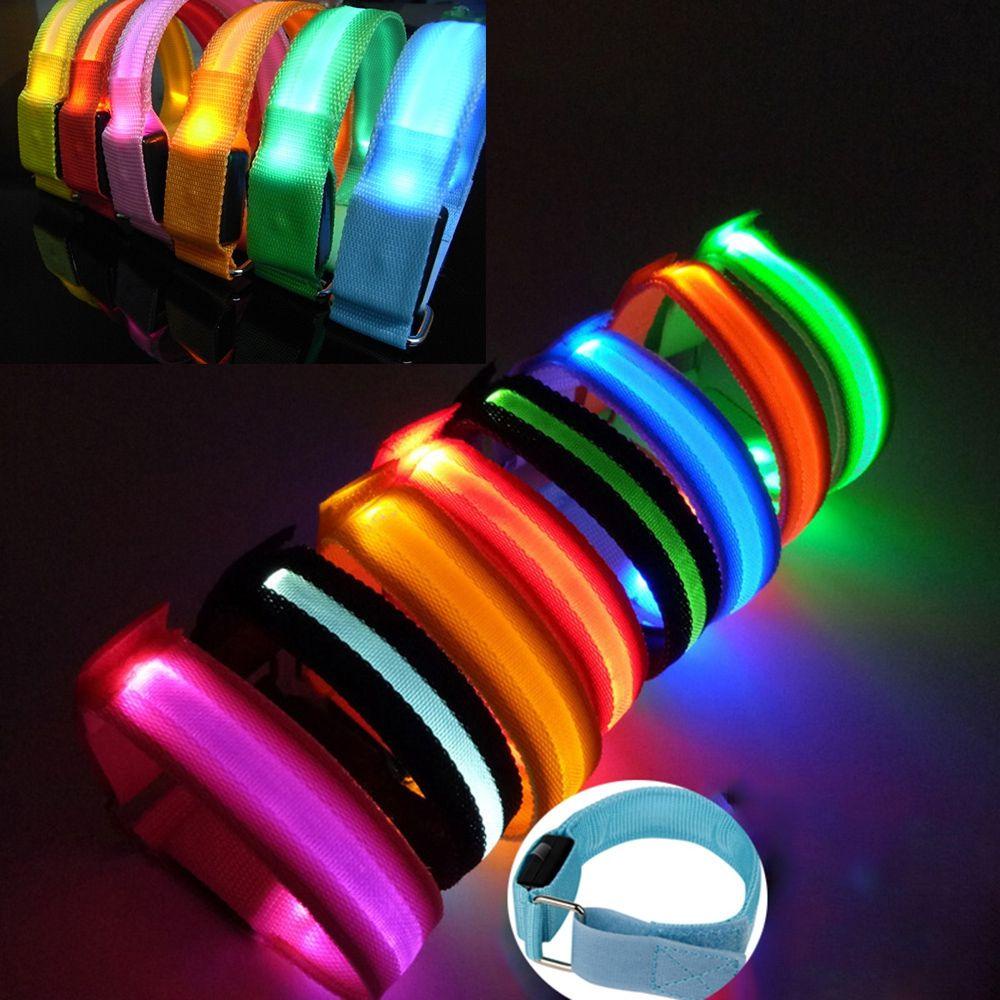 1 Vòng Đeo Tay Đèn LED Phản Quang An Toàn Khi Chạy Bộ Ban Đêm