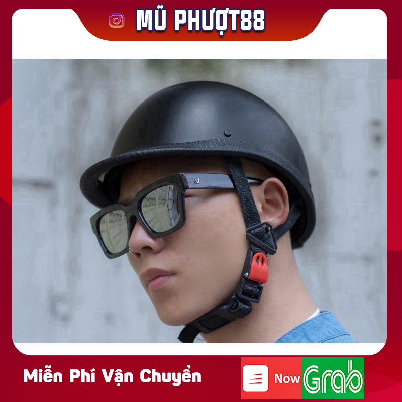 Mũ bảo hiểm 1/2 dáng đua ngựa video tự quay clip thật