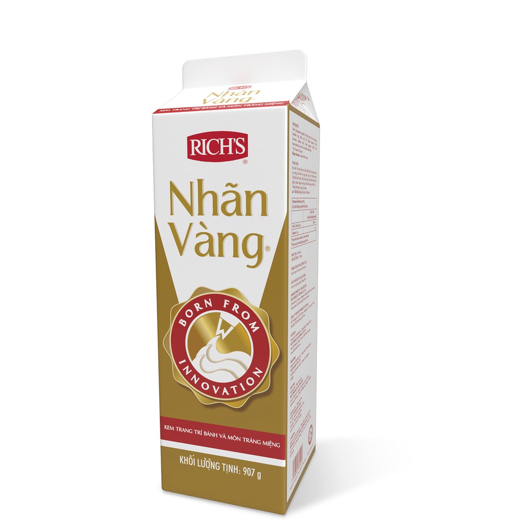 Kem trang trí bánh Rich s Gold Label Nhãn Vàng hộp 907gr