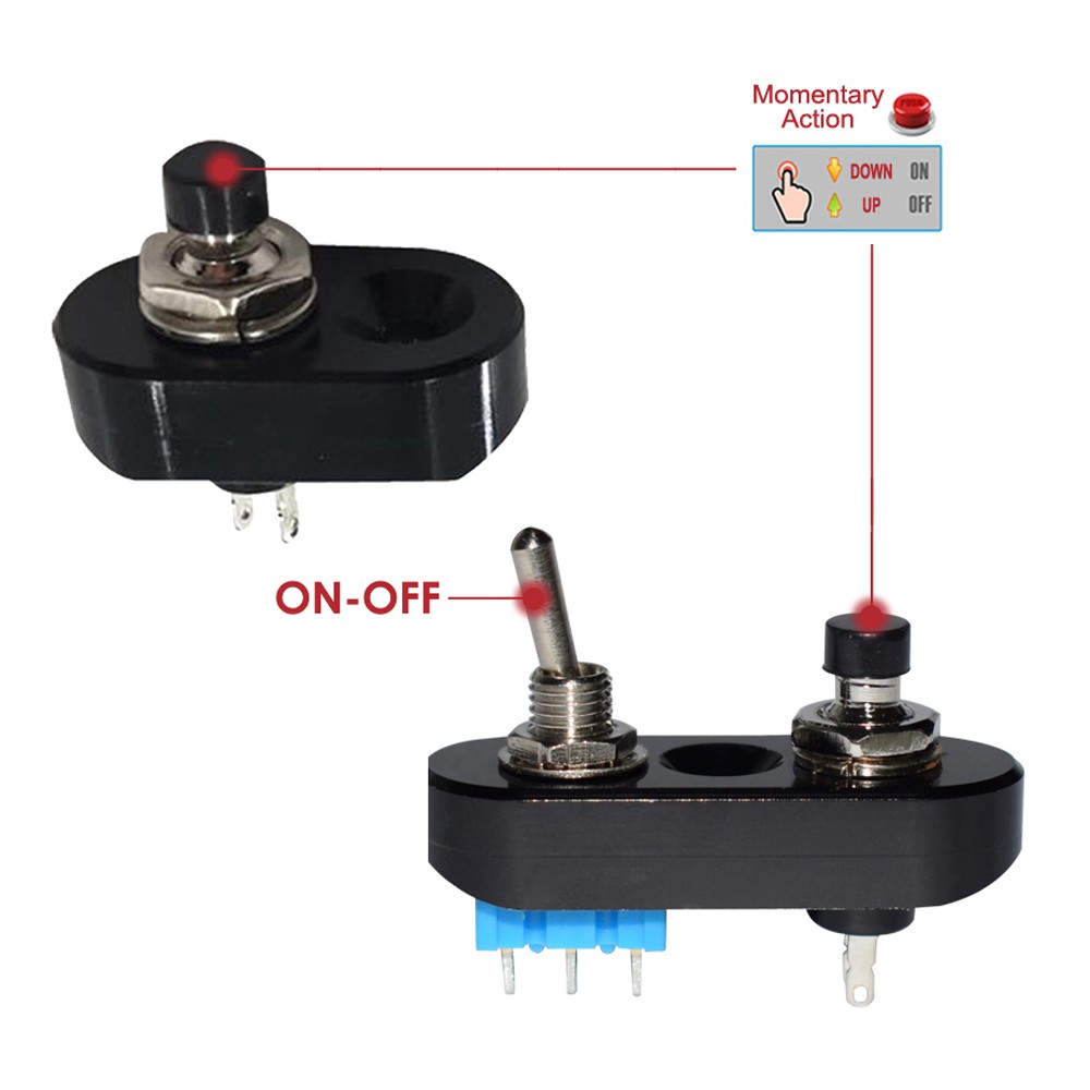 Nhôm hợp kim phổ xe máy tay lái Grip Chuyển Headlight Horn Đẩy