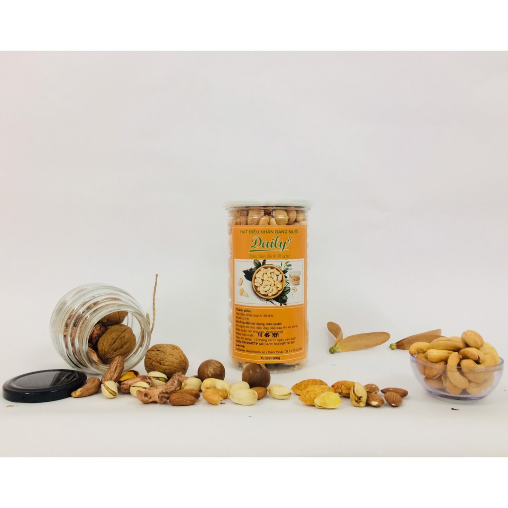 Hạt Điều Nhân Loại A Rang Muối 500gram