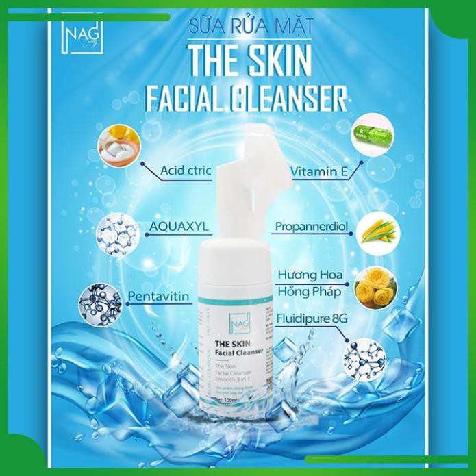 Sữa rửa mặt  - Sữa rửa mặt cho da nhạy cảm (100ml), The Skin Facial Cleanser NAG Beauty