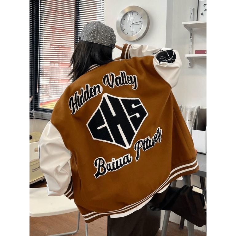 Áo Khoác Bomber Nữ Form Rộng Logo In W Chất Nỉ Mềm Dày Mịn Mặc Đẹp Che Nắng Cực Tốt Thời Trang Mới NEW UNISEX