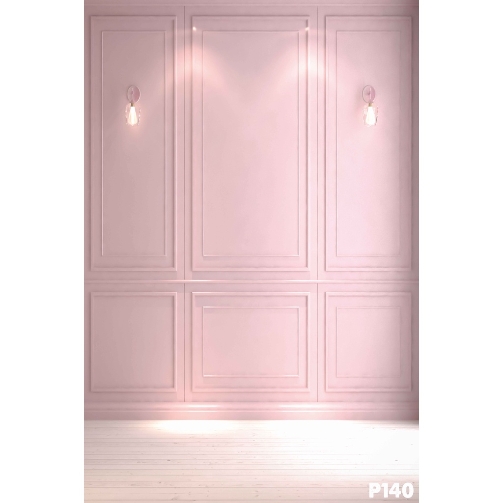 Phông Nền Livestream Màu Hồng 3D 5D-Miễn Phí Chèn Logo