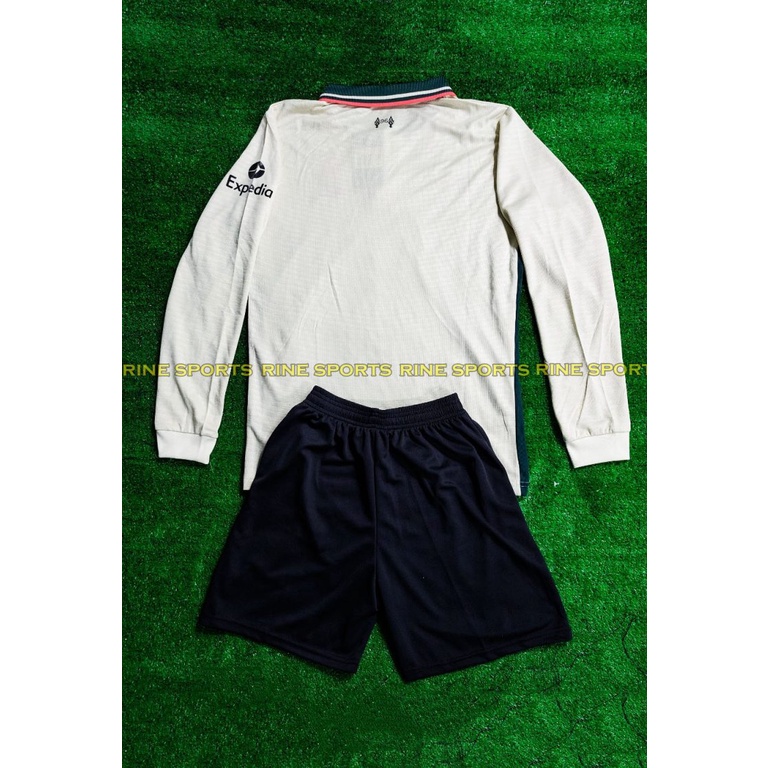 Bộ áo bóng đá liver - liverpool kem Dài Tay Hàng Super Thailand Logo Thuê toàn bộ giống thi đấu 100%