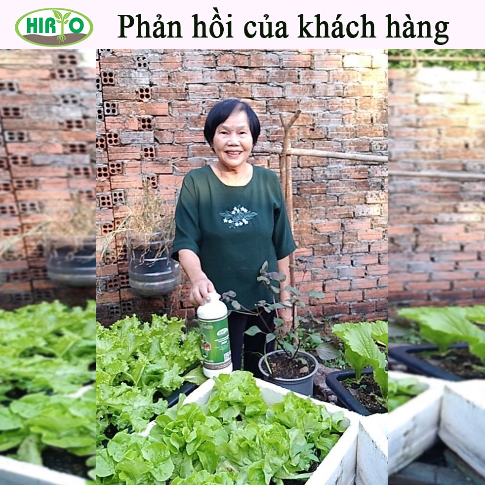 Phân bón dịch trùn quế HIRYO - Thủy phân từ con trùn quế, chăm sóc rau toàn diện