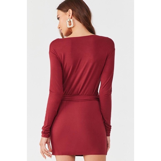 Đầm wrap eo cột bên hông f21