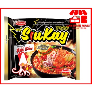   GIÁ RẺ  Mì hải sản Siukay siêu cay mì siukay vị bò siucay gói 128g 