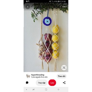 Túi đựng rau củ quả Macrame