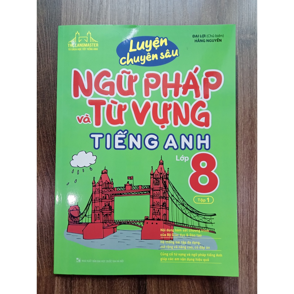Sách - Combo Luyện chuyên sâu ngữ pháp và từ vựng tiếng anh lớp 8 ( T1 + T2 )