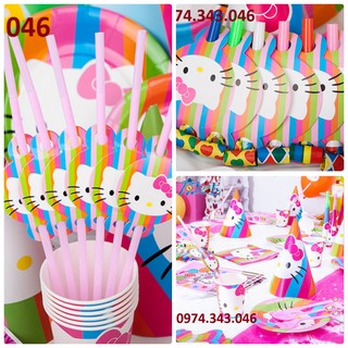 bộ đồ trang trí sinh nhật Hình Hello Kitty
