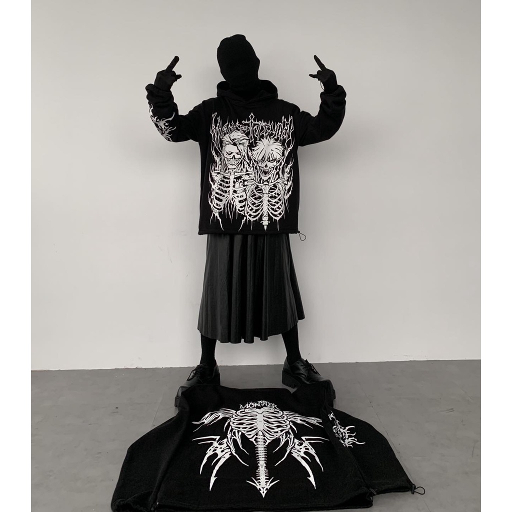 Áo hoodie VAH studio monster Áo khoác nỉ hoodie vah.studio chất nỉ bông hàng vah chính hãng - Gin Store