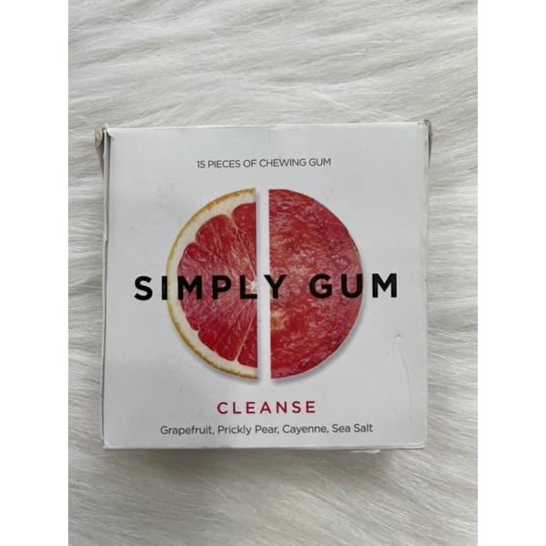 1-Kẹo Simply Gum Chewing Cleanse Grapefruit -Mỹ