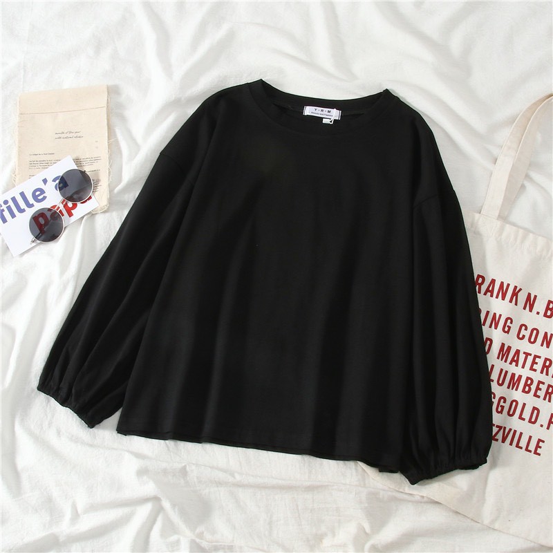 Áo Thun Dài Tay Nữ Chất Da Cá Mềm Mịn Có Bo Ống Tay Zinti | BigBuy360 - bigbuy360.vn