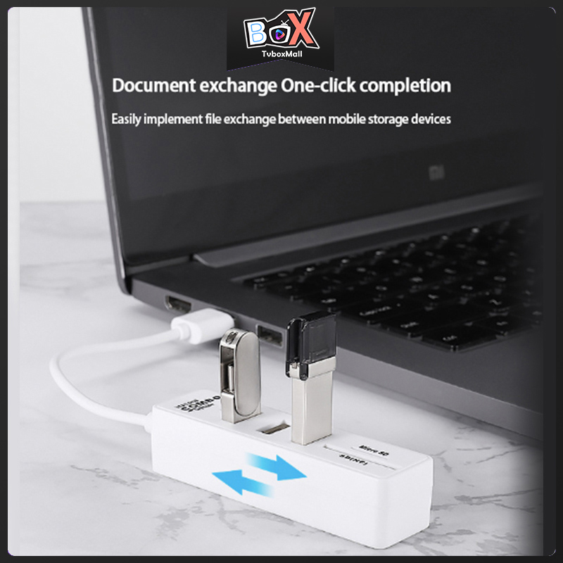 Đầu Đọc Thẻ Nhớ 2.0 3.0 Hub 3 / 6 Cổng Usb Đa Năng 2 Trong 1