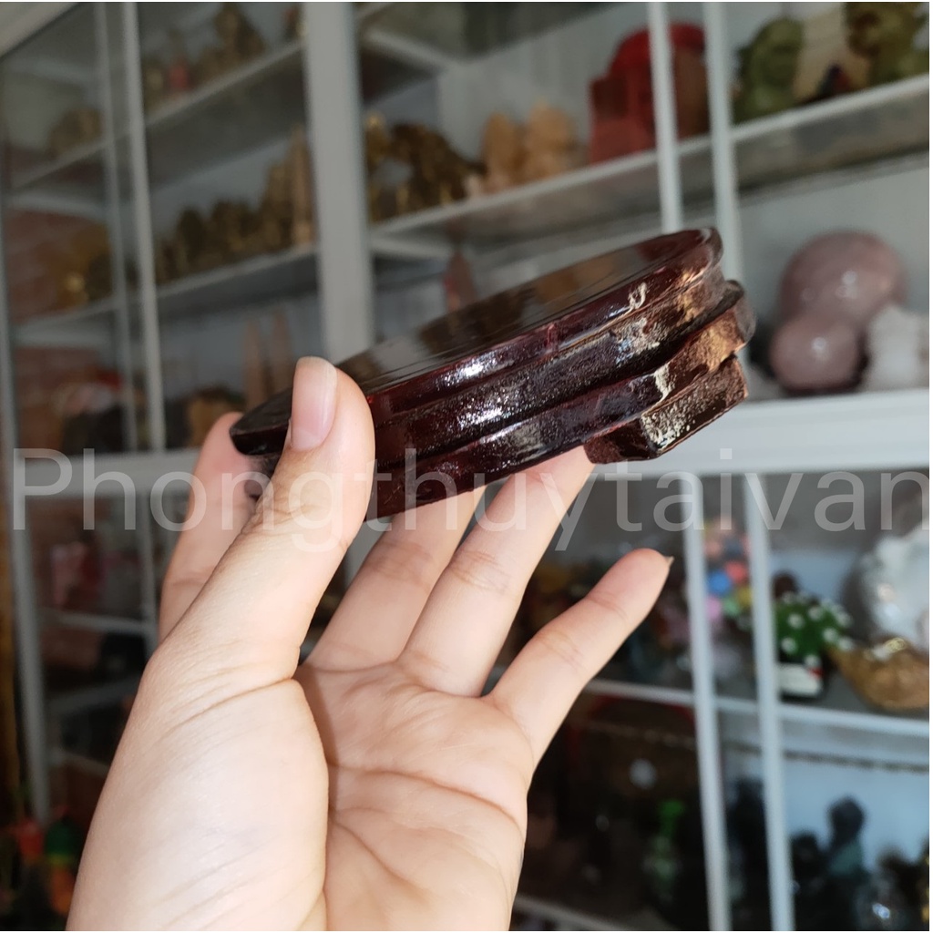 Đế gỗ kê Tròn KHÔNG xoay_video từ 20-40cm