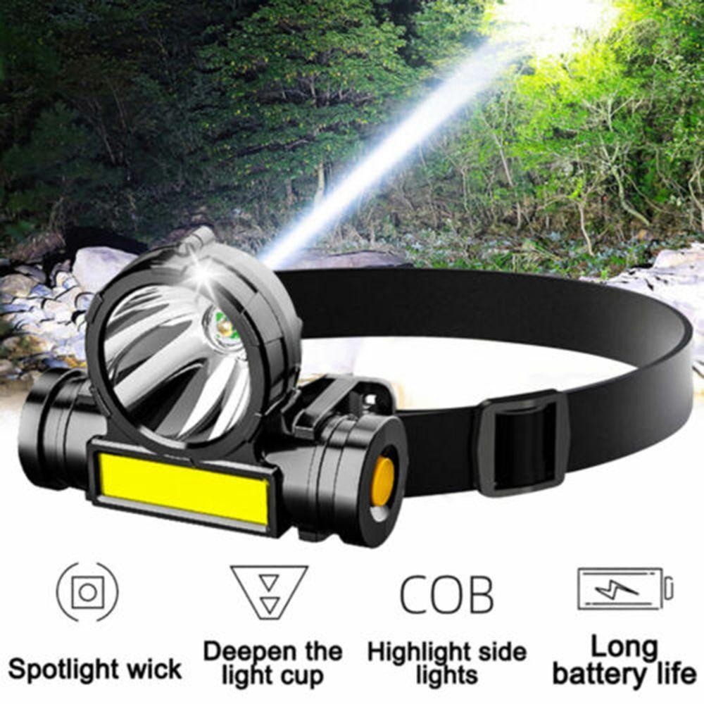GOGOUP Đèn Pin Đội Đầu Siêu Sáng Dùng Leo Núi / Câu Cá