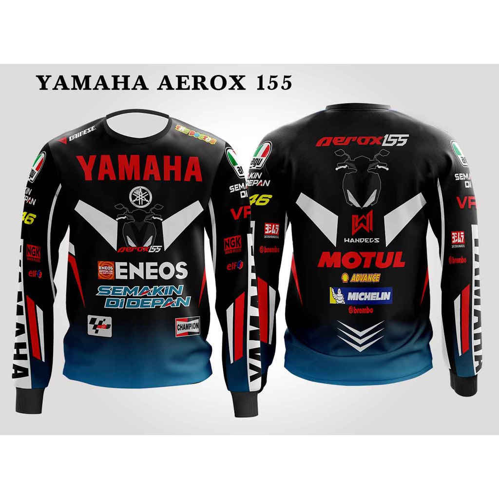 Áo Khoác Đua Xe Tay Dài Size XS-6XL Yamaha Aerox