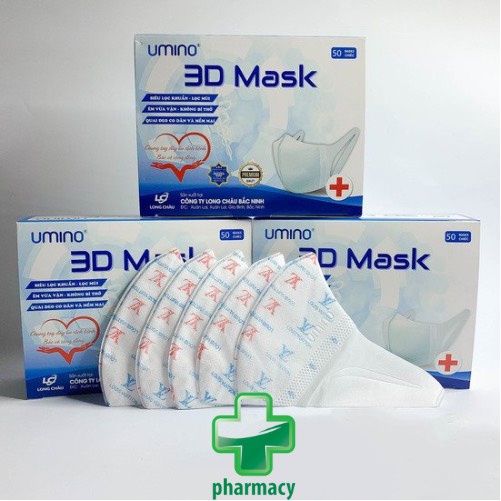 (3D MASK Chính Hãng ) Hộp khẩu trang 3D MASK họa tiết LV - 50 cái / hộp