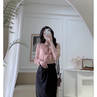 Áo sơ mi hạt gạo bèo ngực