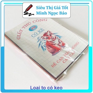 Giấy thủ công 5 màu có keo dán các bé thỏa sức sáng tạo