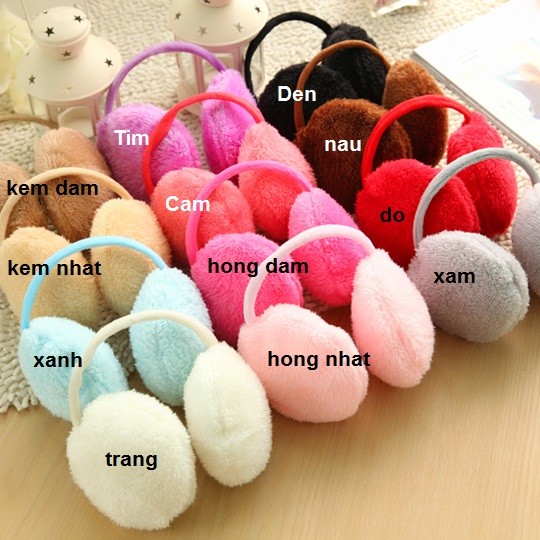 [RẺ ĐẸP] Bông chụp tai 01 A001 giữ ấm, chắn gió, phụ kiện mùa đông