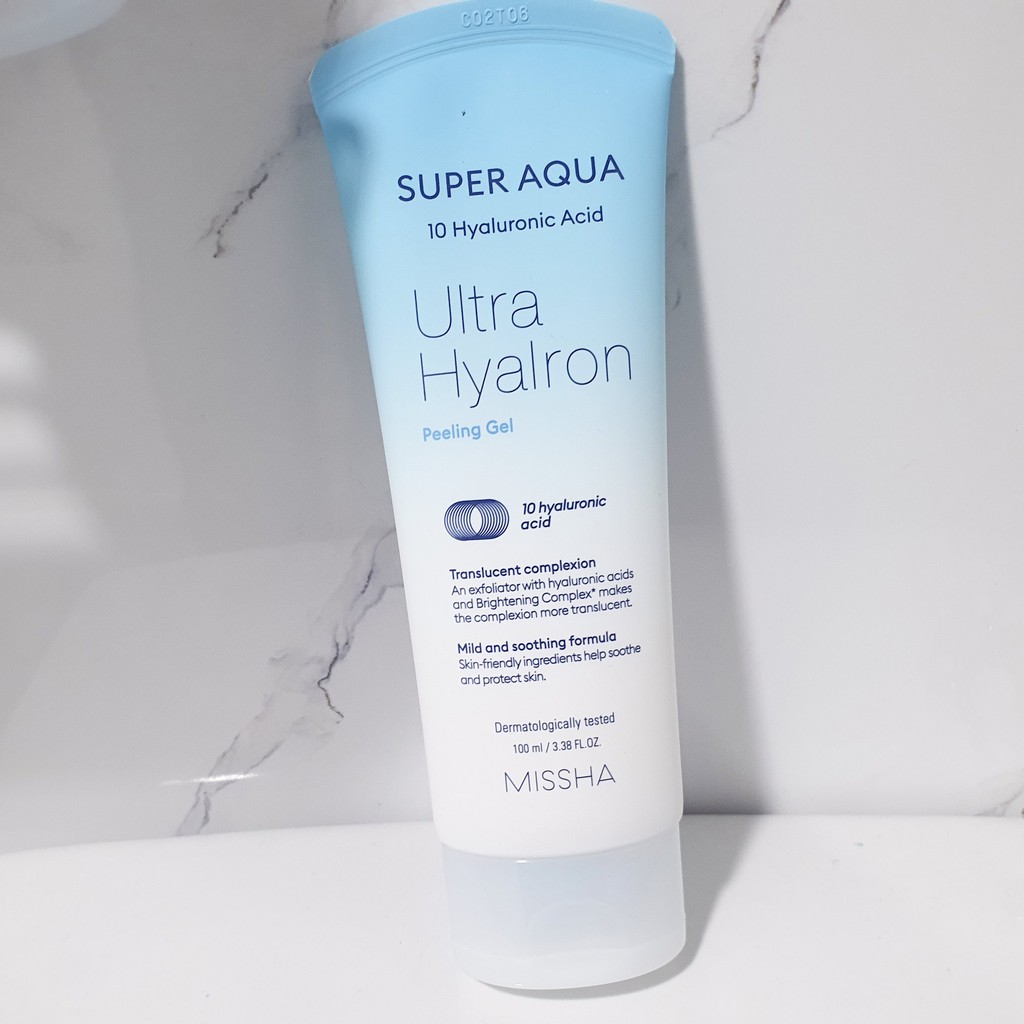 Gel Tẩy Tế Bào Chết Sáng Da Missha Super Aqua Ultra Hyalron Peeling Gel 100ml Hàn Quốc