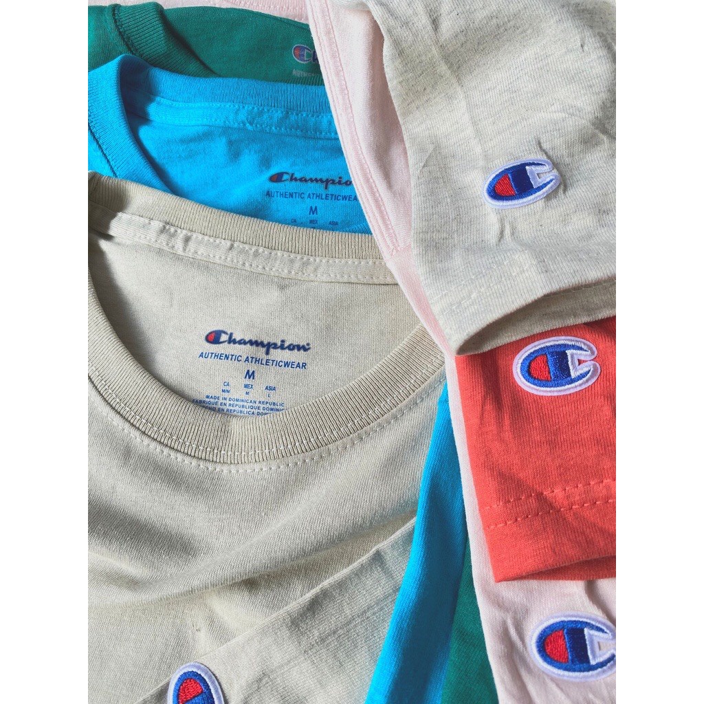 Áo thun unisex Champion Basic phối màu 2022