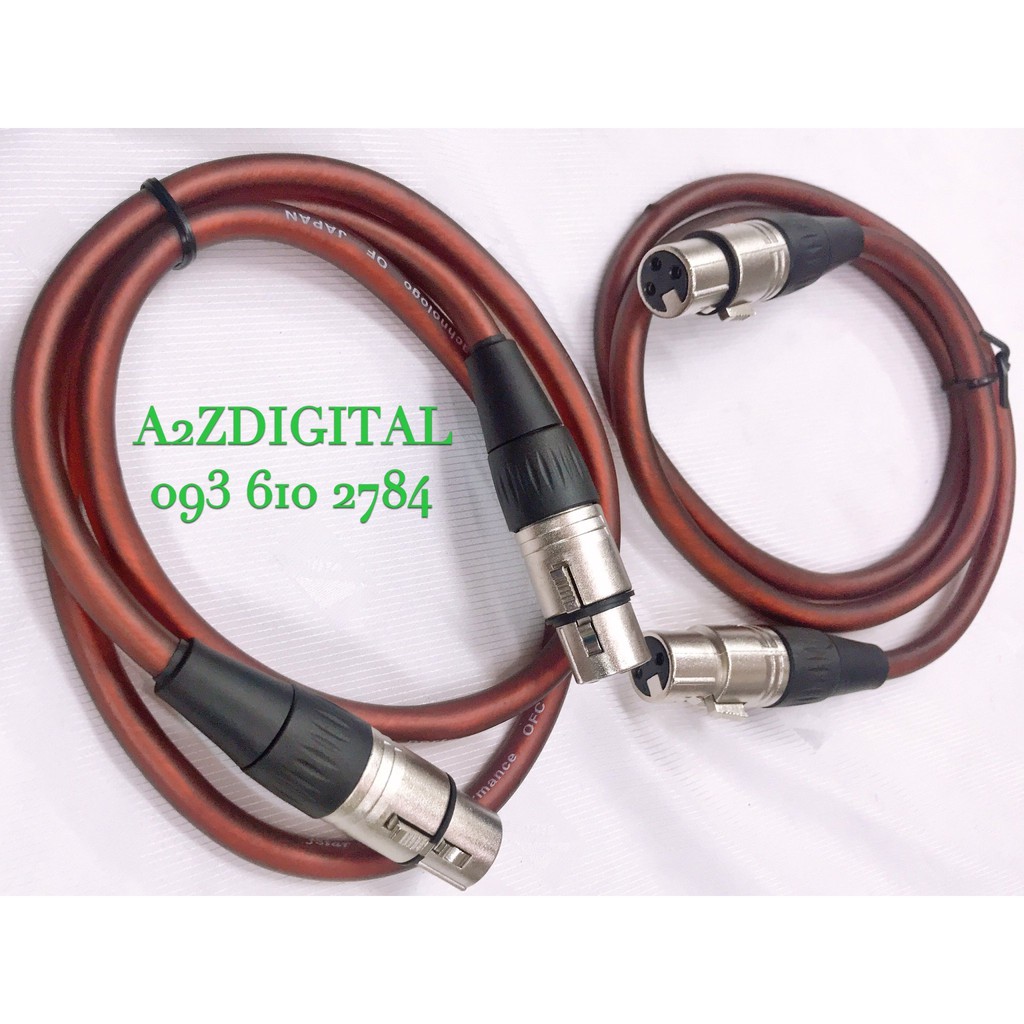 DÂY 2 ĐẦU JACK CẮM Canon  - 2 ĐẦU CÁI