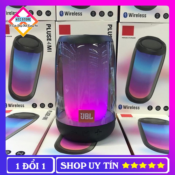 Loa Bluetooth Pluse 4 Mini Đèn Led Theo Nhạc Siêu Hay