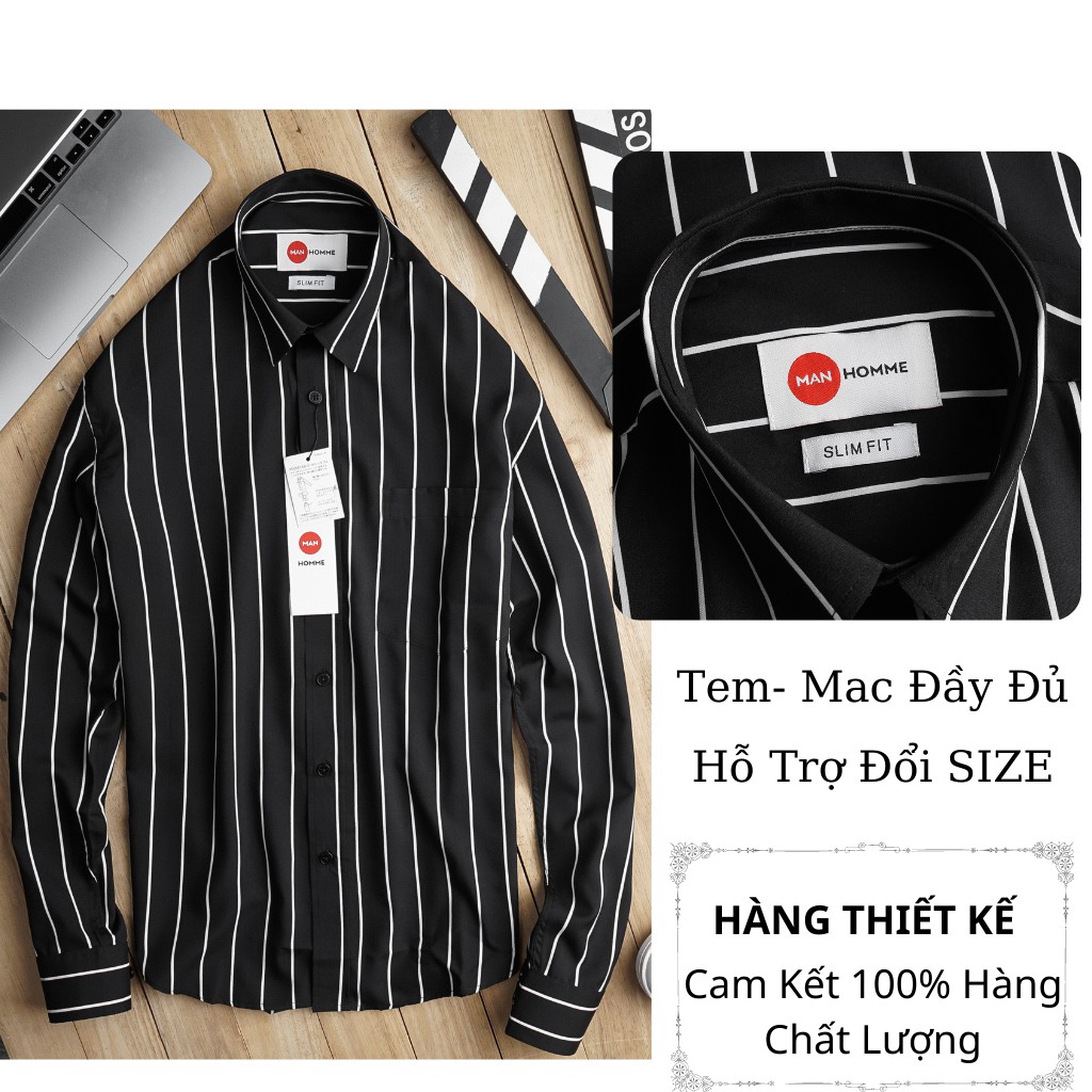 Áo Sơ Mi Nam Đẹp Kẻ Sọc Tay Dài ,Áo Sơ Mi Nam Hàn Quốc Cao Cấp Trẻ Trung Siêu Mát Không Nhăn- SM1 - GUSTA | BigBuy360 - bigbuy360.vn