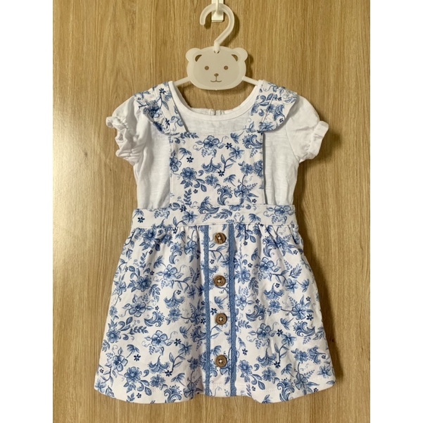 Set yếm cánh tiên kèm áo xuất dư xịn hãng Wonder cho bé gái 3m-5y.