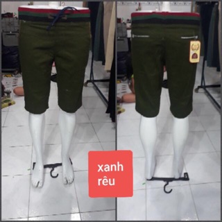 Quần sọt nam kaki lưng thun