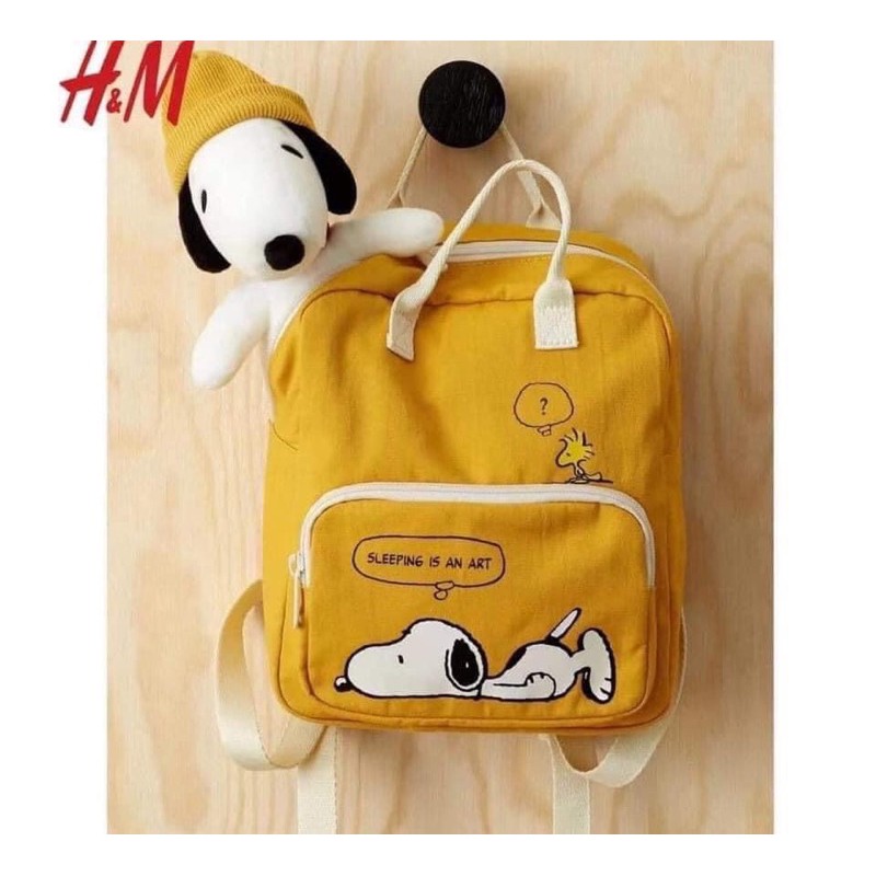 [Mã FAXANH55 giảm 10K đơn 50K] Balo H-M snoopy ( ko kèm gấu)