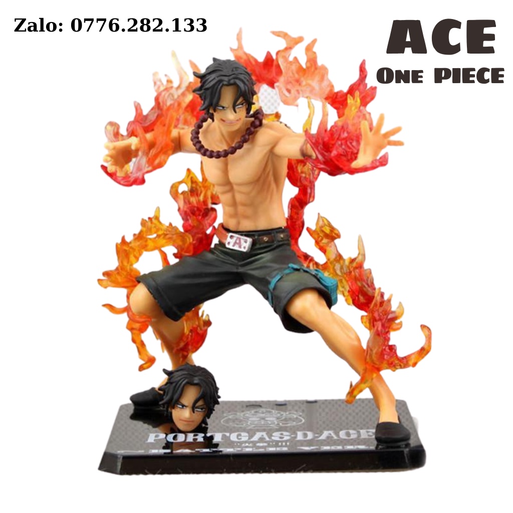 Nhân vật figure Ace portgas D. ace luffy Đồ chơi trẻ em mô hình one piece anime naruto, dragon bal lắp ráp sticker cute