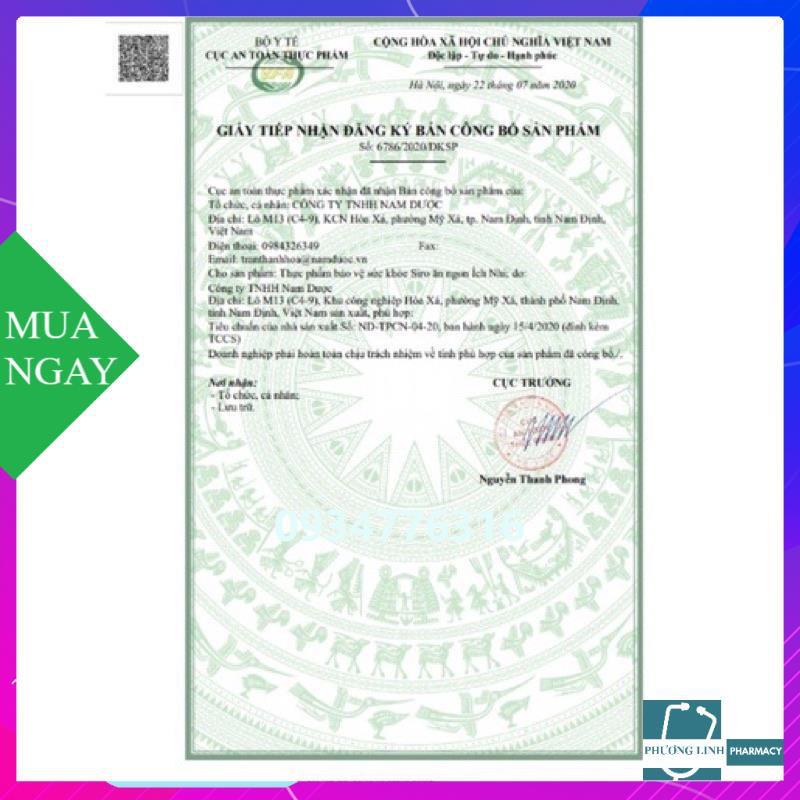 Siro Ăn Ngon Ích Nhi - giúp trẻ ăn ngon, hấp thu tốt ( hộp 20 ống)
