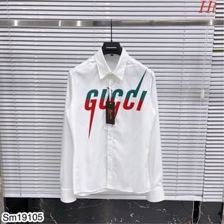  áo sơ mi nam trắng dài tay gu xì tia sét 