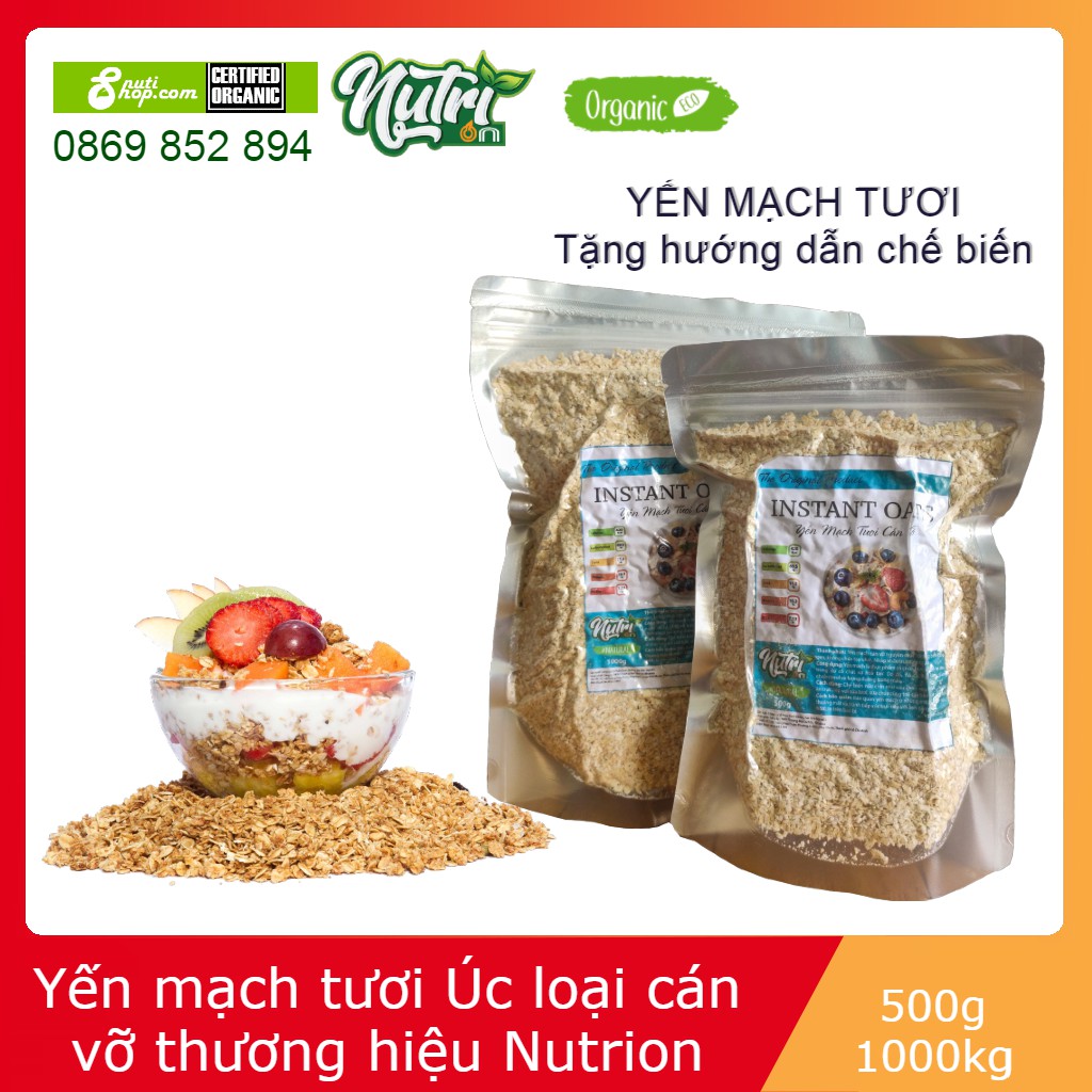 Yến mạch Úc Nutrion loại cán vỡ ăn liền