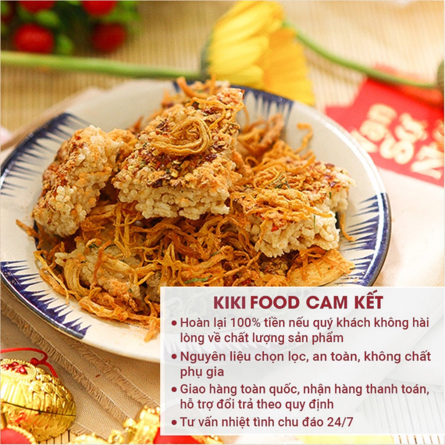Cơm cháy lắc khô gà 300G KIKIFOOD vừa ngon vừa rẻ, đồ ăn vặt Việt Nam an toàn vệ sinh thực phẩm | BigBuy360 - bigbuy360.vn