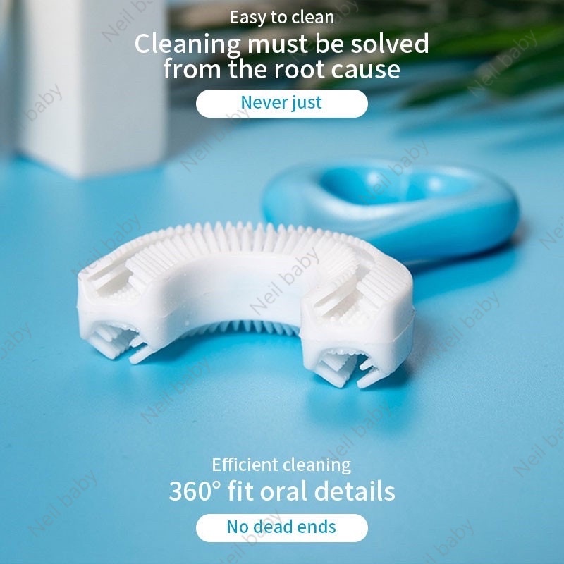 bàn chải đánh răng cho bé Bàn chải đánh răng hình chữ U bằng silicone chịu được cắn an toàn tiện dụng cho bé từ 2-12 tuổi bàn chải đánh răng chữ u bàn chải đánh răng điện chữ u bàn chải đánh răng cho bébàn chải đánh răng chữ u