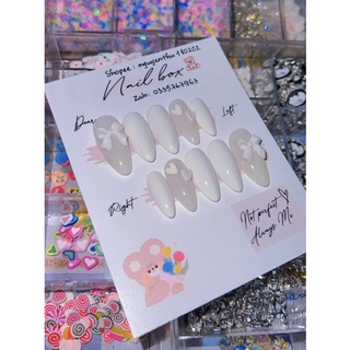 Nailbox thiết kế - Nailbox charm nơ trái tim