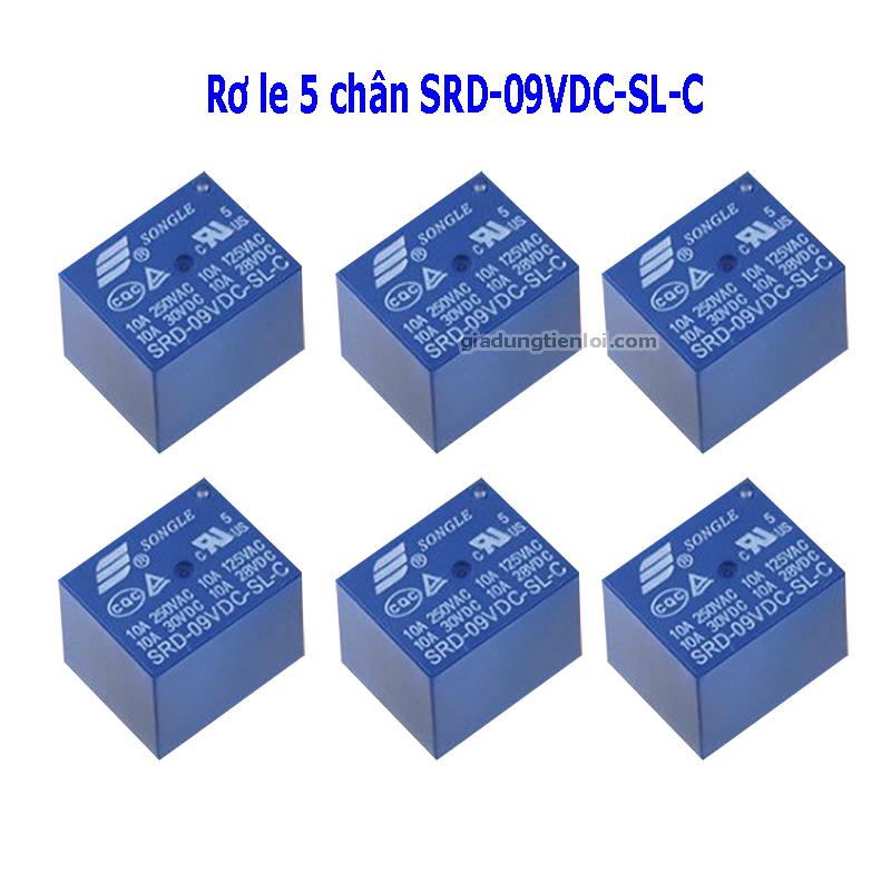Rơ le (relay) 5 chân 4 chân (SL-A) và 5 chân (SL-C) Songle SRD