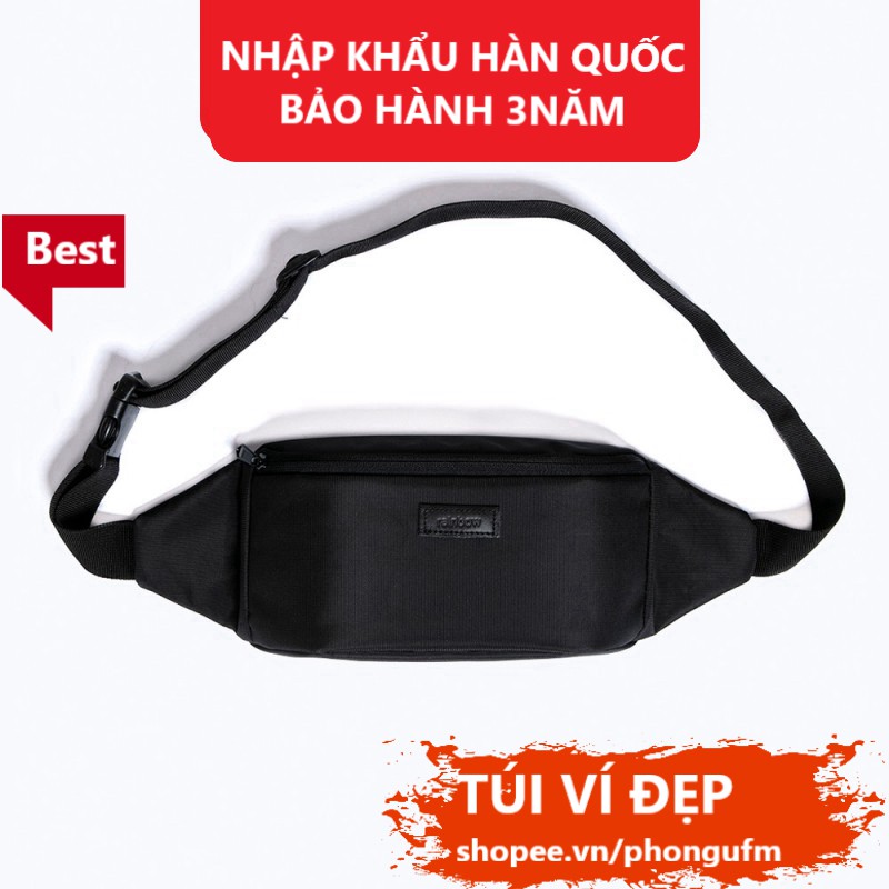 Túi bao tử túi đeo chéo nam Bumbag chính hãng Rainbow vải canvas chống nước nhiều ngăn đa năng BG002 | WebRaoVat - webraovat.net.vn