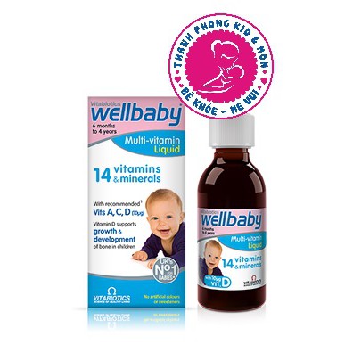 (SALE 50% ) Wellbaby ( 30ml ) - Vitamin Tổng Hợp Cho Bé Chính Hãng Của Anh (date 7/21)