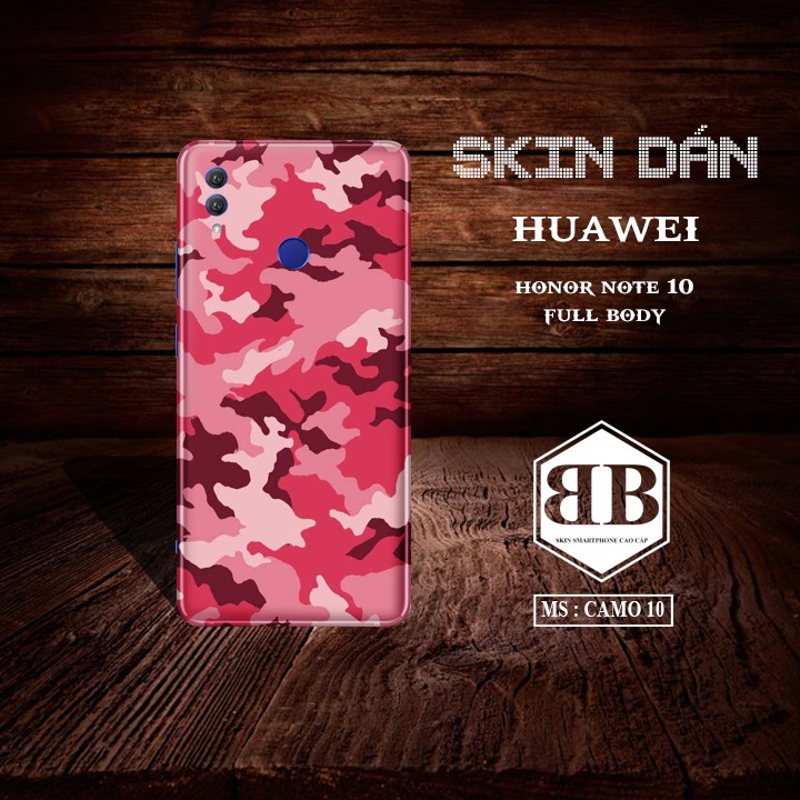 Siêu Phẩm Dán Skin Huawei Honor Note 10 full lưng viền dùng thay hoàn toàn ốp lưng nhiều màu sắc cực đẹp