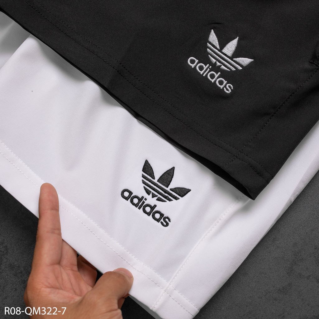 Quần short thể thao/ quần tập gym 2 lớp form trên gối tôn dáng 8947