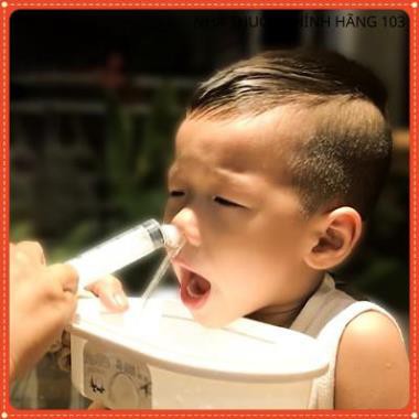 Combo 5 núm silicone rửa mũi cho bé và xylanh giúp thông mũi và làm sạch dịch nhầy mũi