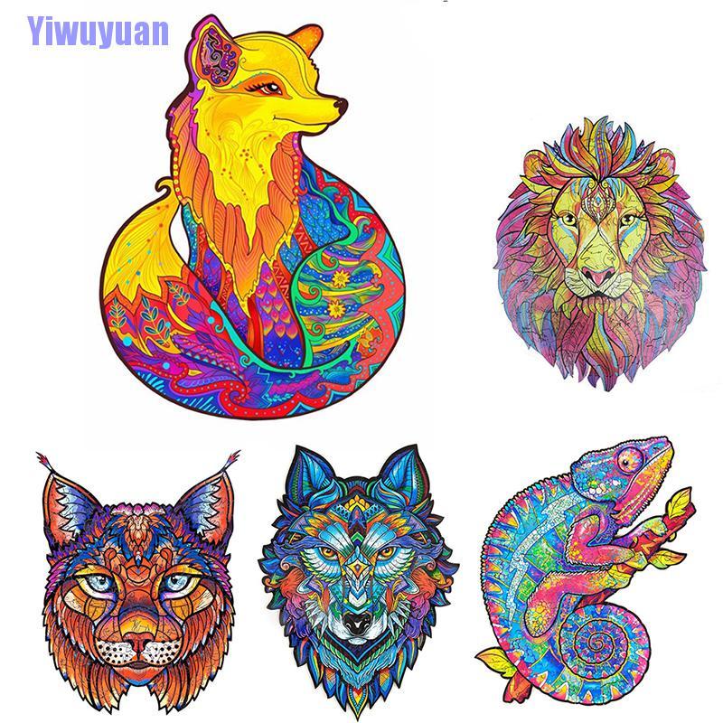 Bộ Đồ Chơi Xếp Hình Động Vật Bằng Gỗ Độc Đáo Cho Người Lớn Và Trẻ Em